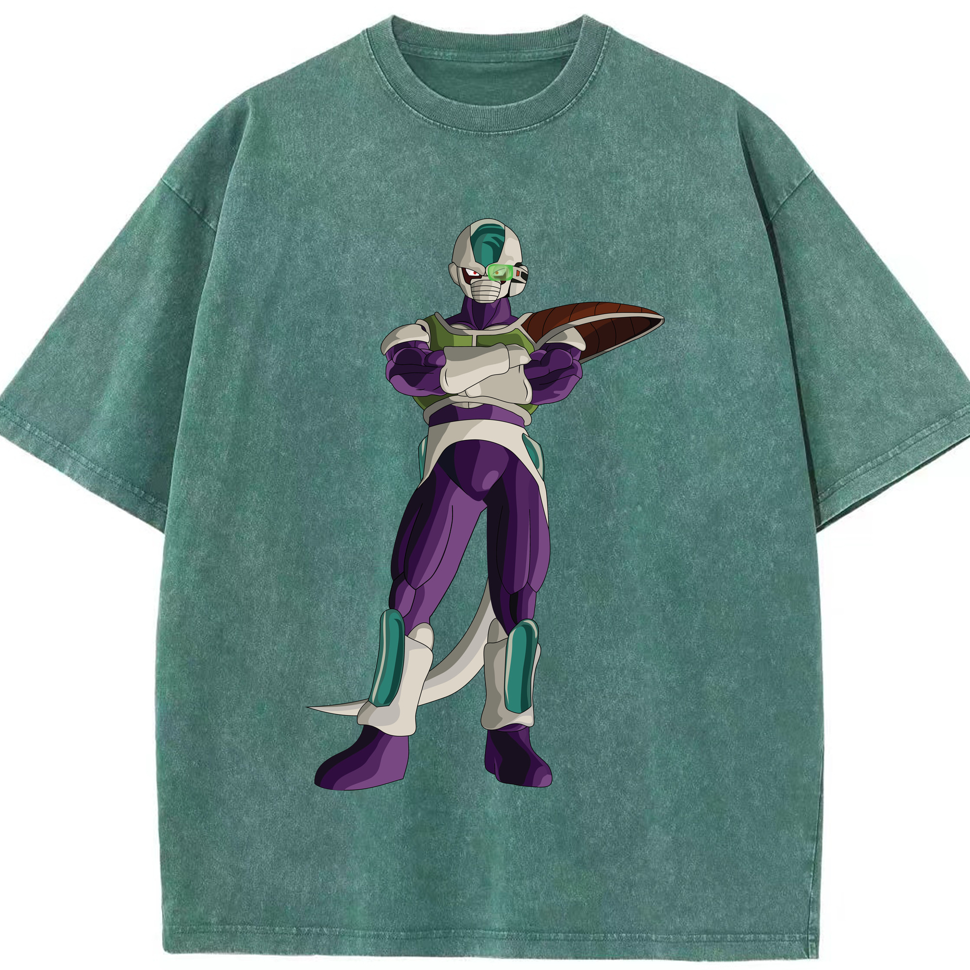 （画像用） ドラゴンボール フリーザ DRAGON BALL Frieza 綿100% ヴィンテージ風 半袖Tシャツ（フロントプリント）